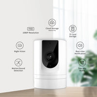 4PC Ease Life APP, Security Camera Indoor, 1080P Pet Camera, Pet Camera with Phone App, Foldable Baby Camera for Home Security,