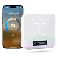Meross 2025 NEW Matter Smart US 24V Wi-Fi Thermostat Compatible Heating and Cooling Systems Shipping from US