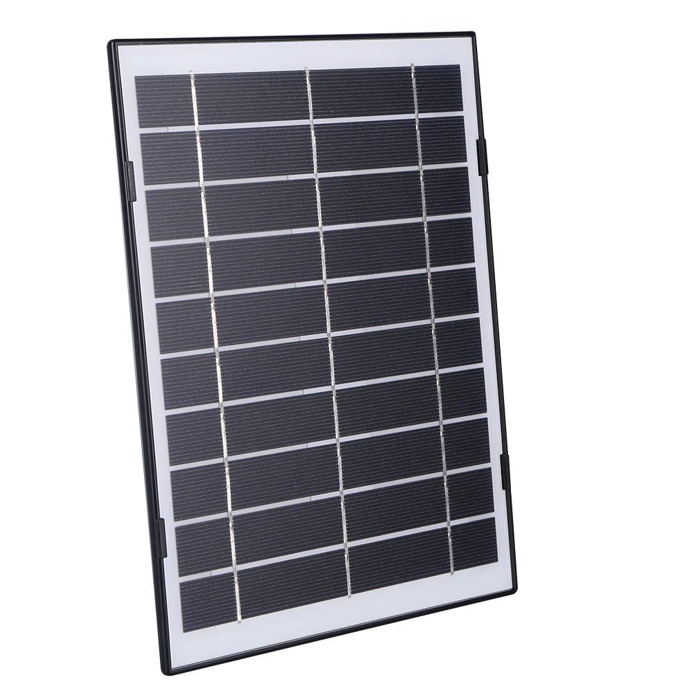 30W Solar Panel for Security Camera Micro USB/USB-C/DC5521 360°Adjustable Mount IP65 Waterproof for EufyCam/Wyze Cam