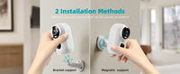 ZUMIMALL APP F5 Security Cameras Wireless Outdoor with Magnetic Mount, Battery Powered, 2.4G WiFi ,3MP Color Night Vision
