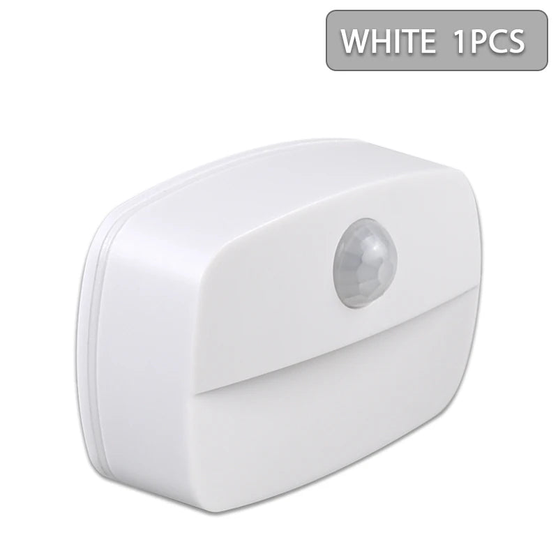 1Pcs LED Night Light Wireless PIR Motion Sensor Lights Corridor Closet Stair Room Lamps Energy Saving Night Lamp Smart Home