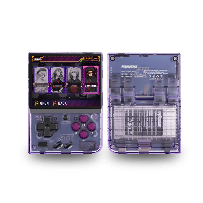 MIYOO Mini Plus Portable Retro Handheld Game Console 3.5''IPS HD Screen Linux System Mini + Classic Gaming Emulator Players Gift
