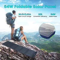 100W Solar Panel Portable Folding 54W 36W 21W Solar Generator for Camping Balcony photovoltaic panels Waterproof