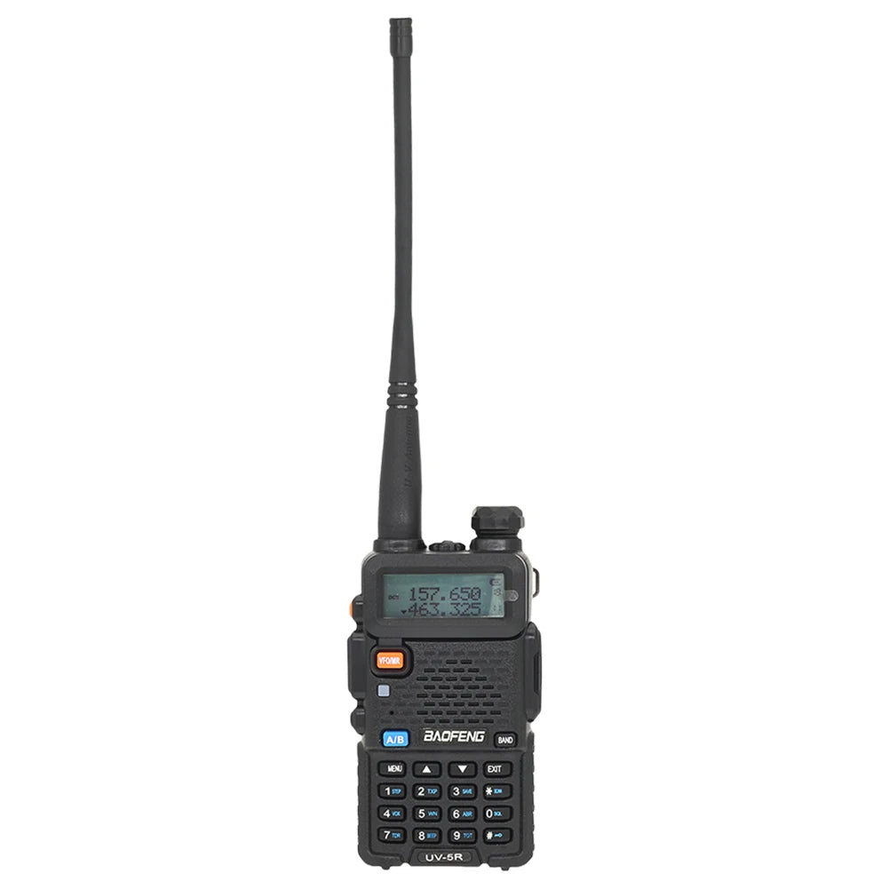 UV-5R Walkie Talkie 5W Dual Band Two Way Radio Commutator VHF/UHF 136-174MHz &400-520MHz Handheld Station Receiver Ham Radio Set