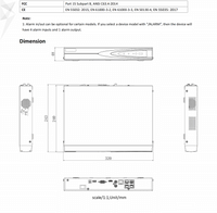 Hikvision NVR 4-ch 1U 4 PoE 4K NVR DS-7604NI-Q1/4P Up to 4-ch IP Camera inputs Network Video Recorder Support Third-party Camera