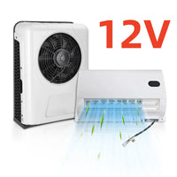 Treeligo 10500BTU Car Electric Parking Cooling Air Conditioner 12V/24V Split Air AC Unit for Truck Caravan Camper Van RV