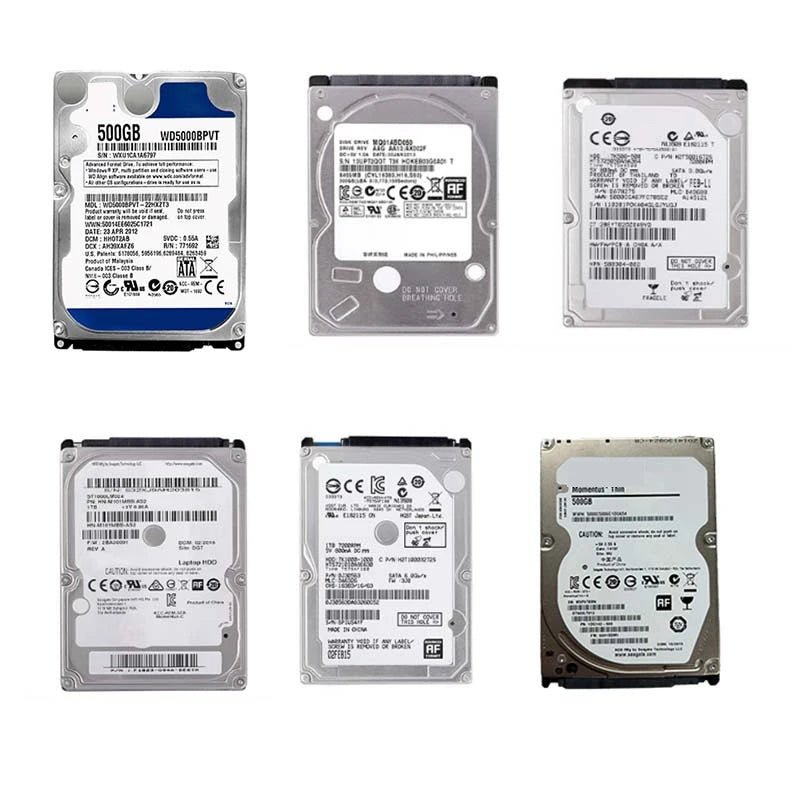 500GB 1TB 2TB Internal Hard Disk Drive for NVR, Laptop, Desktop 2.5" HDD SATA2 5400-7200RPM 128M 3.0Gbps