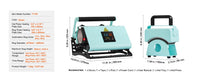 SucceBuy Hat Press Machine Mini Hat Heat Press for Caps Cap Heat Press Machine Safety Base and Glove Automatic Shut-Off Purple