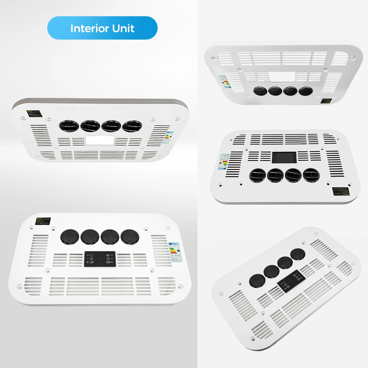 12V/24V Cool Rooftop Air Conditioner Electric Cool RV Rooftop Parking AC Unit For Truck Camper Van Caravans Garden