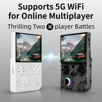 ANBERNIC RG40XXV Handheld Game Console 4'' IPS Screen Video Output Joystick RGB lighting Effect Streaming RG 40XXV E-book Player