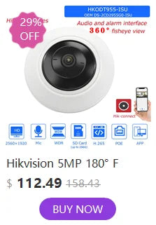 Hikvision Compatible 6/8MP Full Color Two-way Audio Turret IP Camera Vehicle Human Detection IP66 Outdoor Security Surveillance