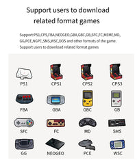 Miyoo Mini Plus Retro Handheld Console, 3.5'' IPS Screen, Linux Open Source Gaming Device