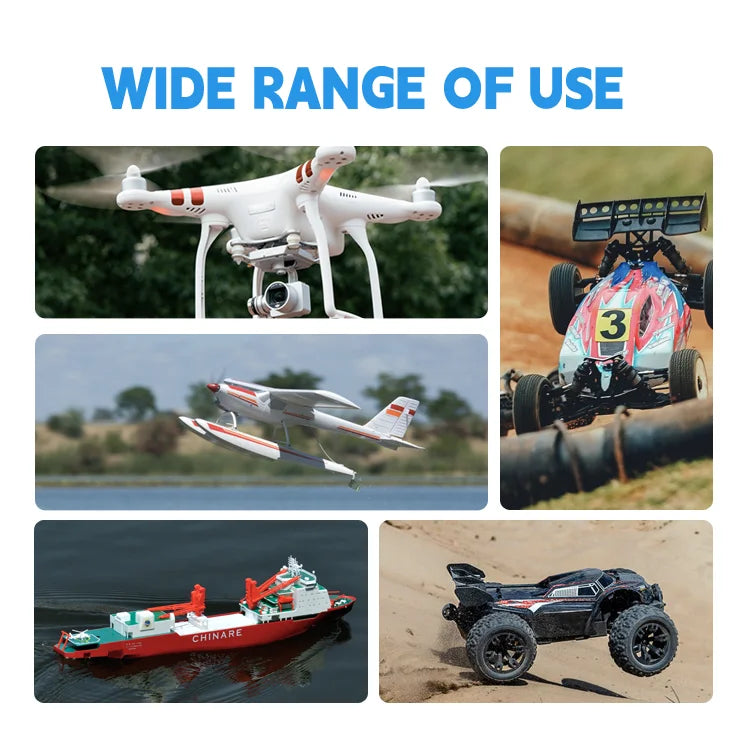 SUNPADOW Lipo Battery 5300mAh 2S 3S 4S 7.4V 11.1V 14.8V EC5 Plug 100C for RC Car Plane DJI Truck Tank Buggy Racing Boat Models