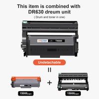 INKCLOUD TN660 Toner Cartridge Compatible for Brother TN660 TN630 DR630 HL-L2300D HL-L2360DW DCP-L2520DW MFC-L2700DW MFC-L2740DW