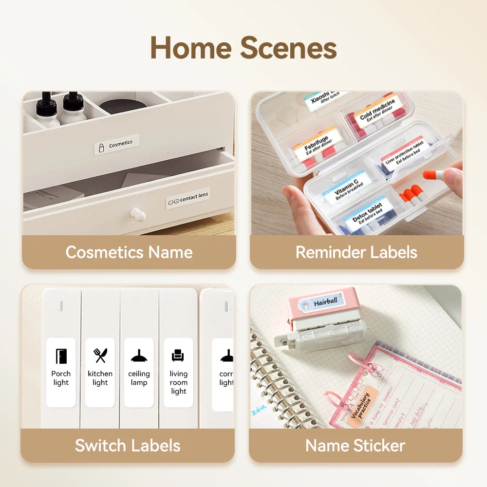 Niimbot 300 DPI High Definition Label Printer Upgraded D11 Wireless Thermal Label Maker Self-Adhesive Labeling Machine