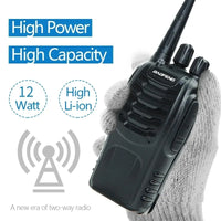 Baofeng 6Pcs BF 888S Walkie Talkie UHF 400 470MHz Long Range Two Way Ham Radios Transceiver for Hunting Hotel