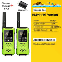 Retevis RT649P Waterproof Walkie Talkies Floating NOAA 1200mAh Rechargeable SOS Flashlight for Emergency Camping Kayaking (2Pcs)