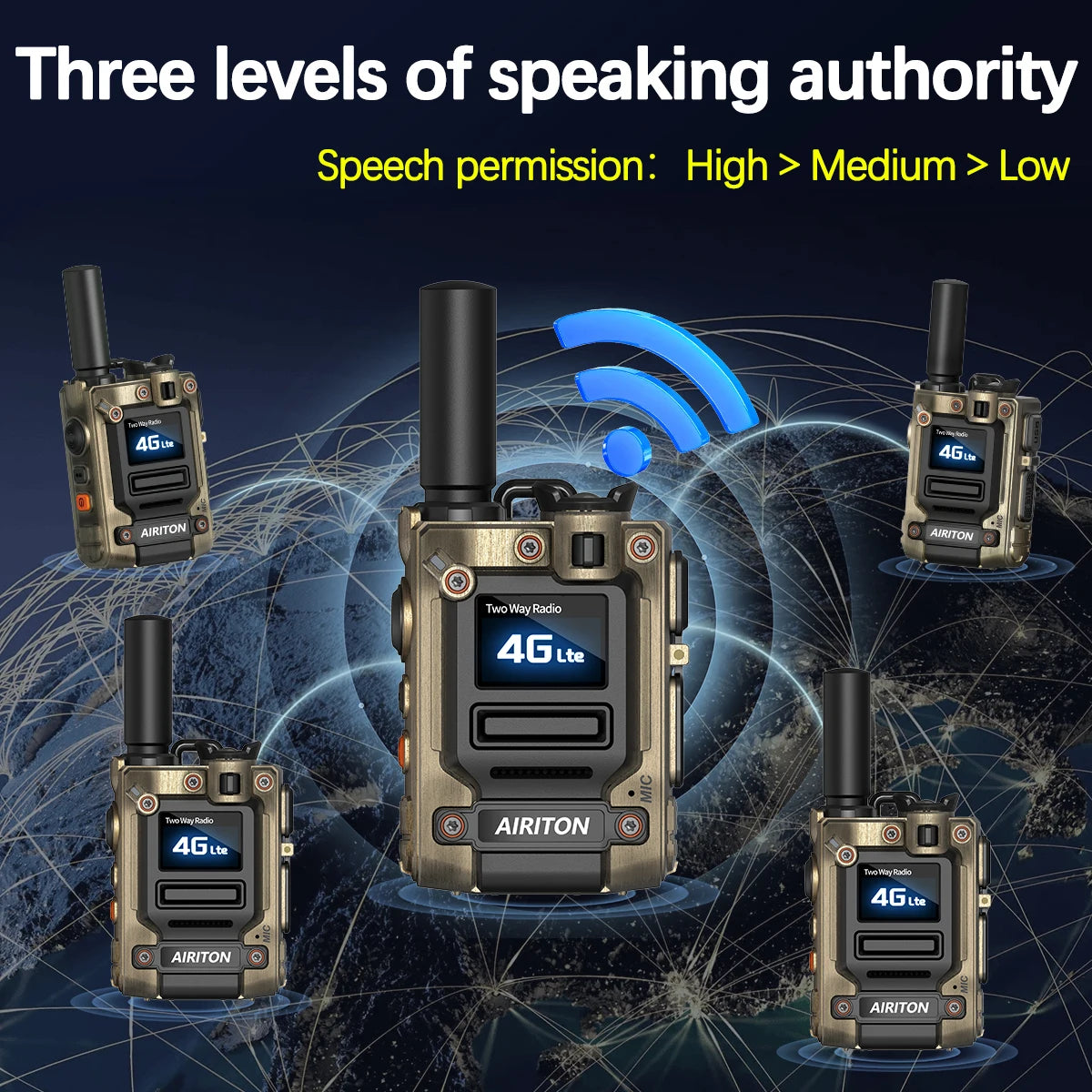 2X AI-G7 Global Network POC Radio Walkie Talkie 4G WiFi Unlimited Range Type-C Long Range Sim Card Two Way Radio for Hunting