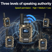 2X AI-G7 Global Network POC Radio Walkie Talkie 4G WiFi Unlimited Range Type-C Long Range Sim Card Two Way Radio for Hunting