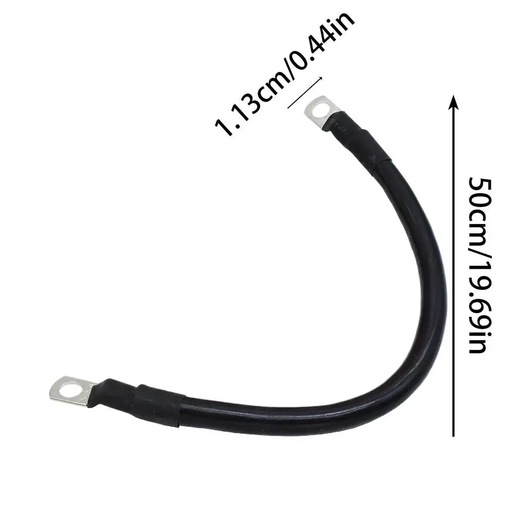 50CM Battery Inverter Cable With Terminals 4AWG Stranded Copper Cord Solar Power Connection Wire With Lug Car Accessories