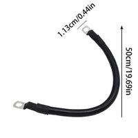 50CM Battery Inverter Cable With Terminals 4AWG Stranded Copper Cord Solar Power Connection Wire With Lug Car Accessories