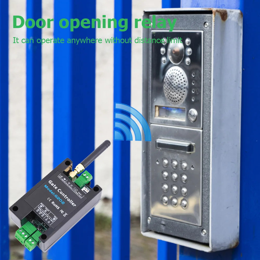 GSM 2G Remote Controller G202 Single Relay Switchs Free Call Remote Control Remote On Off Relay for Sliding Swing Garage Gate