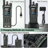 Walkie Talkie Baofeng UV-32 Multi Band 10W GPS Bluetooth Programming Amateur AM Two Way Radio with 2.0" Screen Type-C Ham Radio