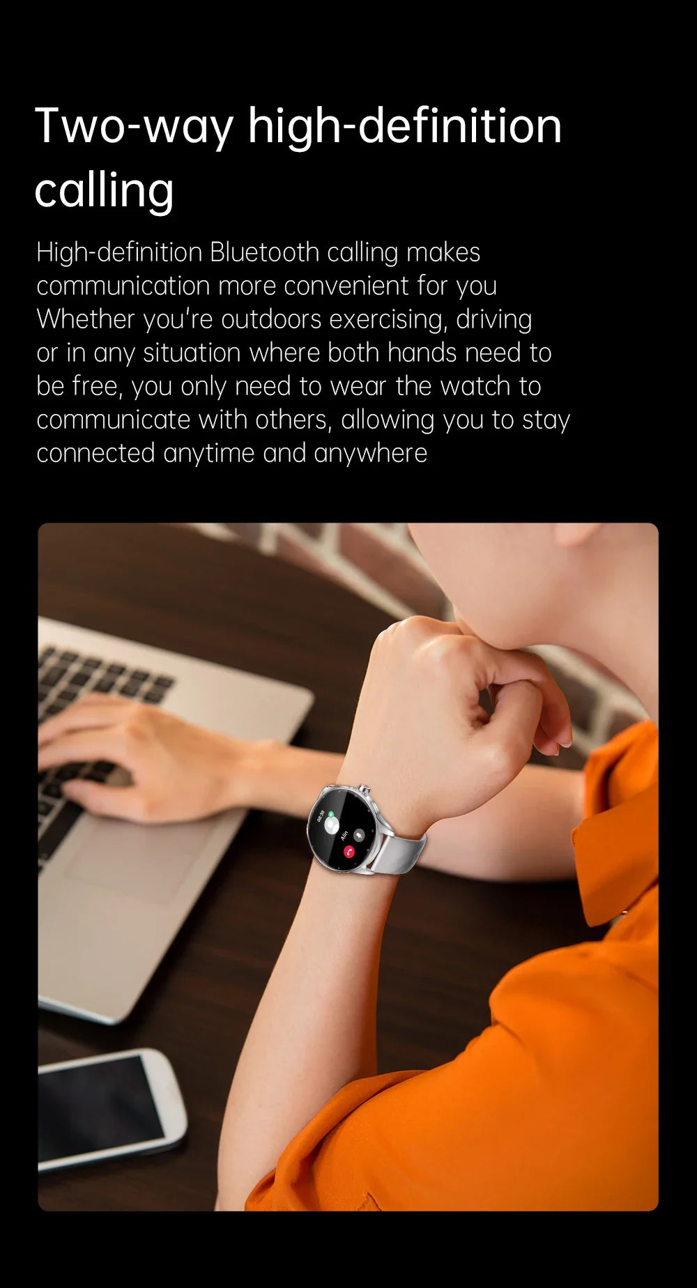 KUMI GW5 Pro Smartwatch 1.43" AMOLED IP68 Waterproof Bluetooth 5.2 Fitness Tracker Heart Rate Blood Oxygen Monitor
