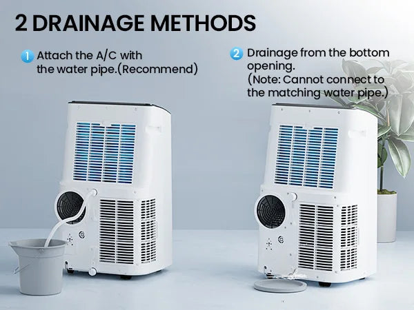 Movyxor 15000 BTU Portable Air Conditioner,Portable AC with Dehumidifier & Fan, 2 Fan Speeds, 24H Timer, Remote Control