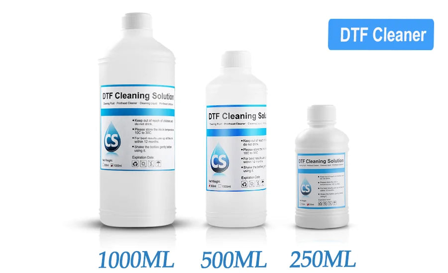 DTF Cleaner DTF cleaning Solution Liquid For DTF (Direct Transfer Film) Printer Printhead Tube Cleaning  (3 Capacity Options)