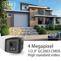 VIKYLIN 180° Panoramic View 4MP Dual-Lens PoE Security IP Camera CCTV Home Outdoor Video Surveillance POE Security camera Onvif