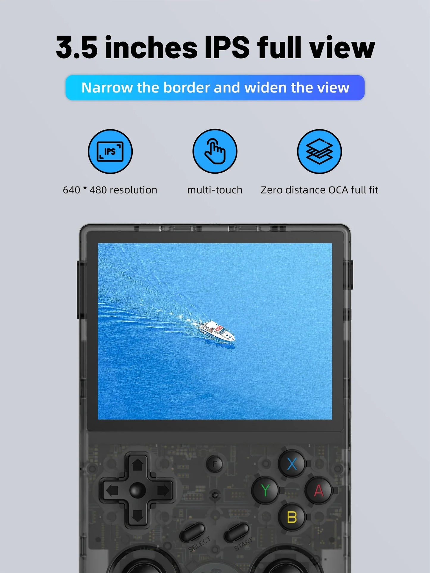 ANBERNIC RG353V RG353VS Handheld Game Console 3.5'' IPS Screen HDMI Output Android Linux OS Supports Wift Built-in 20000 Games
