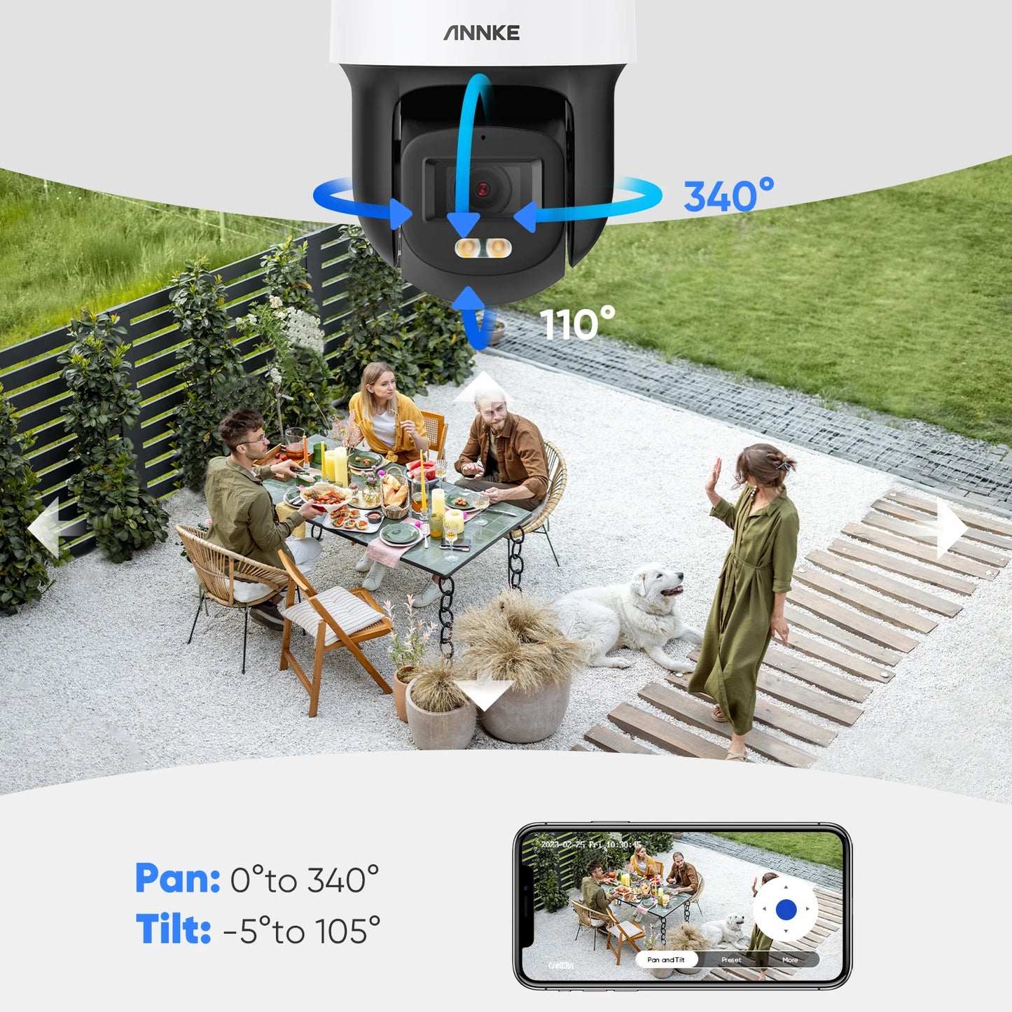 ANNKE 3K full Color IR Network Camera Outdoor IP66 Weatherproof Video Surveillance Camera Built-in mic IP Cameras