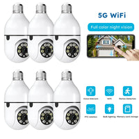 4PC Boykeep Light Bulb Security Cameras, Wireless 5G WiFi ,Ease Life APP,360 Degree E27 1080P Cam,Night Vision,Motion Detection