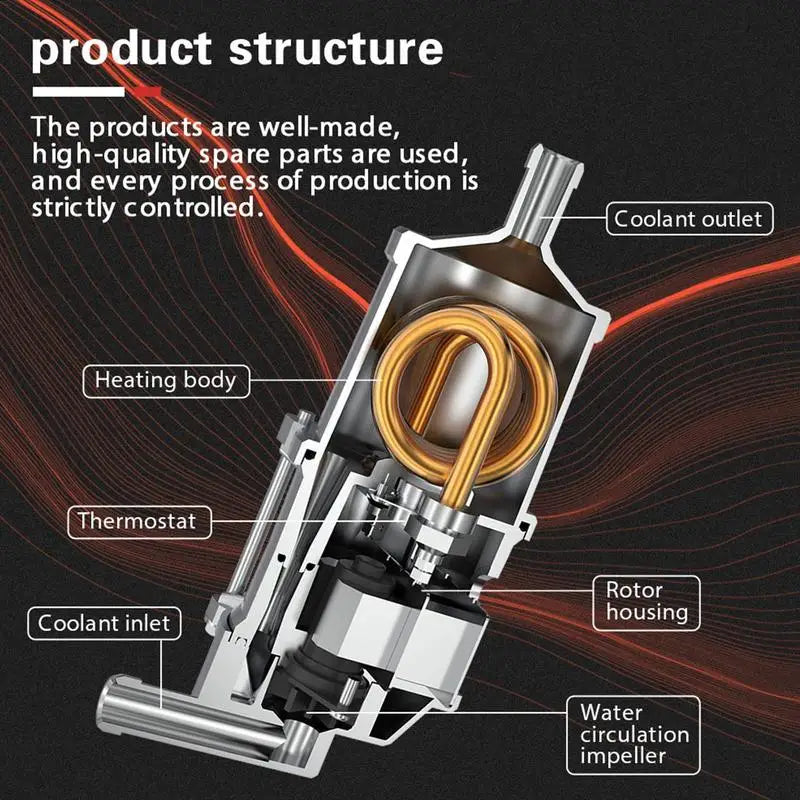 220V 3000W Pre-start Engine Coolant Heater Preheater With Pump Car Heating Preheating Air Parking Heater Fast Heating