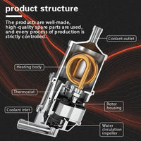 220V 3000W Pre-start Engine Coolant Heater Preheater With Pump Car Heating Preheating Air Parking Heater Fast Heating