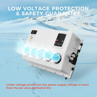 12V 24V Electric Roof Air Conditioning RV Air Conditioning, Parking Air Conditioning Automatic Constant Temperature for Trailers