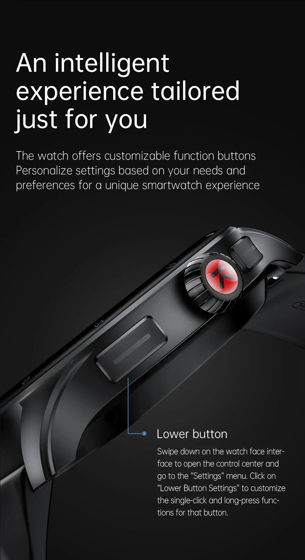 KUMI GW5 Pro Smartwatch 1.43" AMOLED IP68 Waterproof Bluetooth 5.2 Fitness Tracker Heart Rate Blood Oxygen Monitor