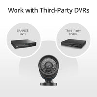 SANNCE 1080P Outdoor Bullet Home CCTV Security Camera 100ft IR Night Vision Weatherproof Cameras 2MP CCTV Surveillance