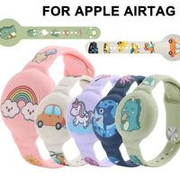 AirTag Bracelet Kid Children Anti-lost Bracelet Waterproof Silicone GPS Tracker Wristband for AirTag Kids Necklace Watch Band