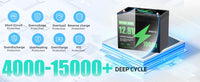 DATOUBOSS 24V 36V 48V 100Ah 1280Wh Lithium Battery Lifepo4 Built-in Smart BMS Max Charge Current 50A