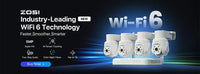 ZOSI 3MP/4MP PTZ Wifi IP Camera H.265 Wireless Surveillance Security CCTV Camera P2P Audio Outdoor AI Human Detection HD Cameras