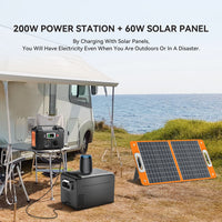 FF Flashfish 200W Portable Power Station 151Wh Solar Generator 230V AC DC Batteries Supply Outdoor Battery for Solar Panel Drone