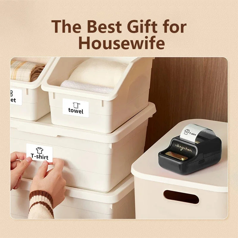Niimbot B21 Mini Portable Printer Adhesive Label Thermal Printer Wireless Bluetooth For Sticker Labeling Machine Printer