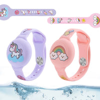 AirTag Bracelet Kid Children Anti-lost Bracelet Waterproof Silicone GPS Tracker Wristband for AirTag Kids Necklace Watch Band