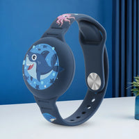 AirTag Bracelet Kid Children Anti-lost Bracelet Waterproof Silicone GPS Tracker Wristband for AirTag Kids Necklace Watch Band