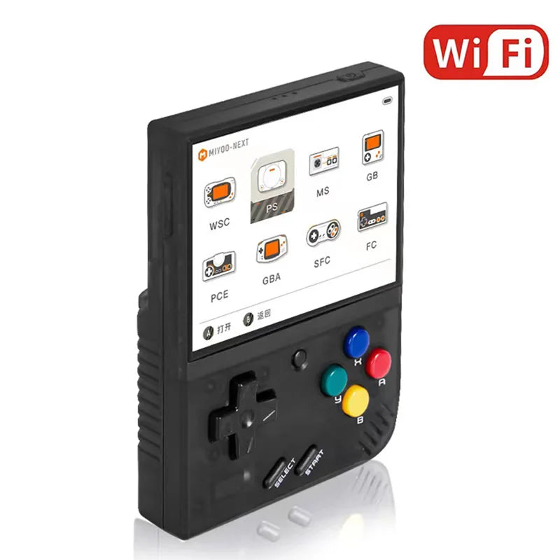 MIYOO Mini Plus Portable Retro Handheld Game Console 3.5''IPS HD Screen Linux System Mini + Classic Gaming Emulator Players Gift