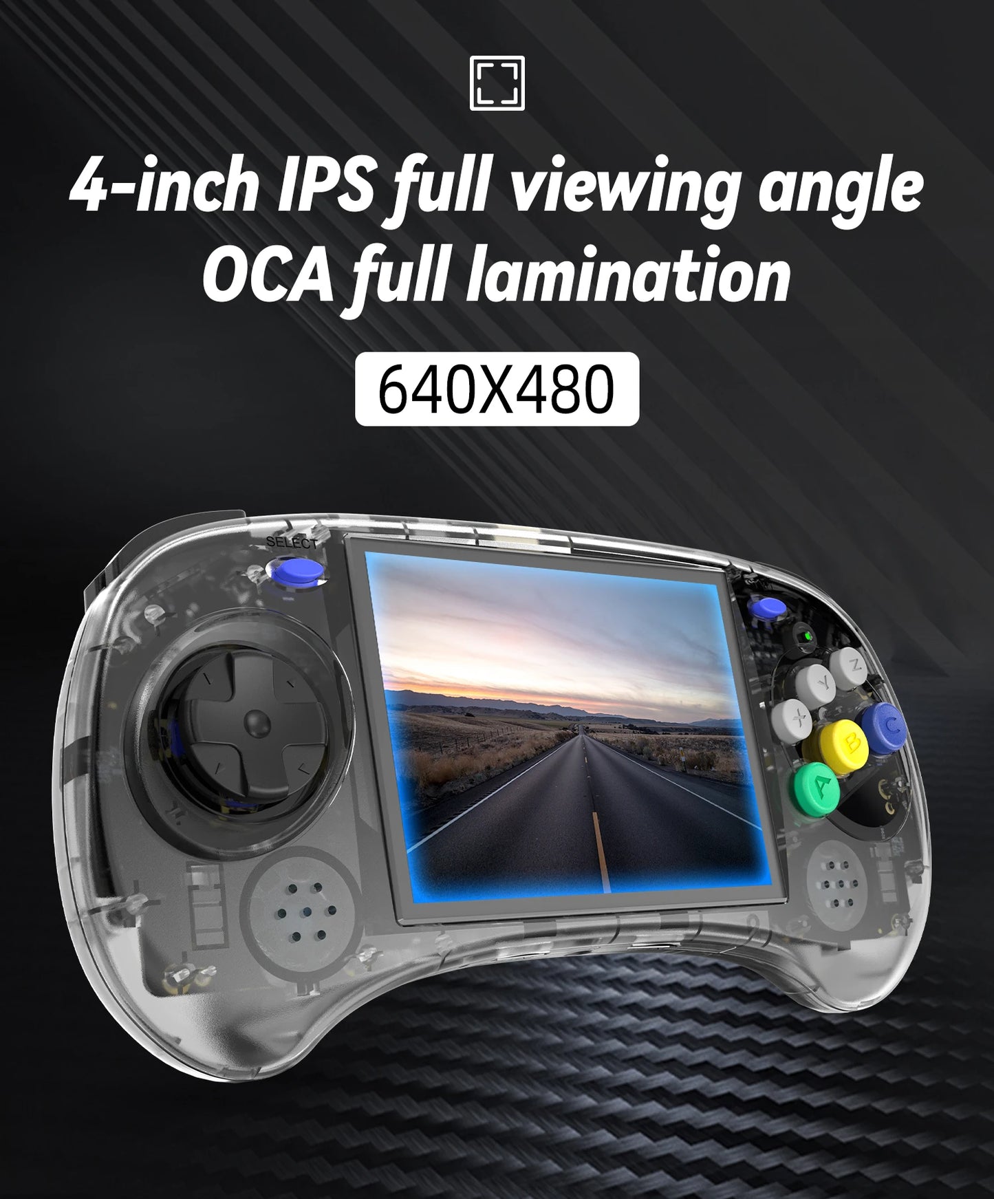 ANBERNIC RG ARC-S/RG ARC-D Retro Handheld Game Console 4.0" Six Button Design Gaming Console Support Wired Handle HD-compatible