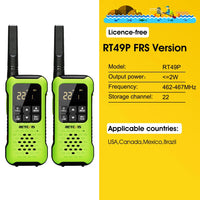 Retevis RT649P Waterproof Walkie Talkies Floating NOAA 1200mAh Rechargeable SOS Flashlight for Emergency Camping Kayaking (2Pcs)