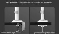 NEW NB H100 Gas Spring 22-35" LCD LED Monitor Holder Arm Full Motion Desktop Monitor TV Mount Bracket Load 2-12 kgs